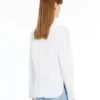 Chemise en coton avec logo, blanc optique Chemise en coton avec logo, blanc optique