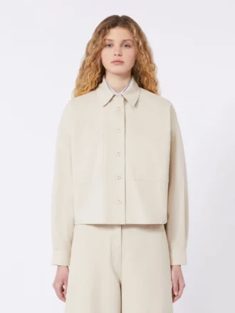Chemise en coton drill, couleur sable