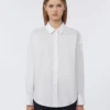 Chemise en coton oxford, blanche