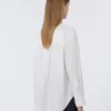 Chemise en coton oxford, blanche