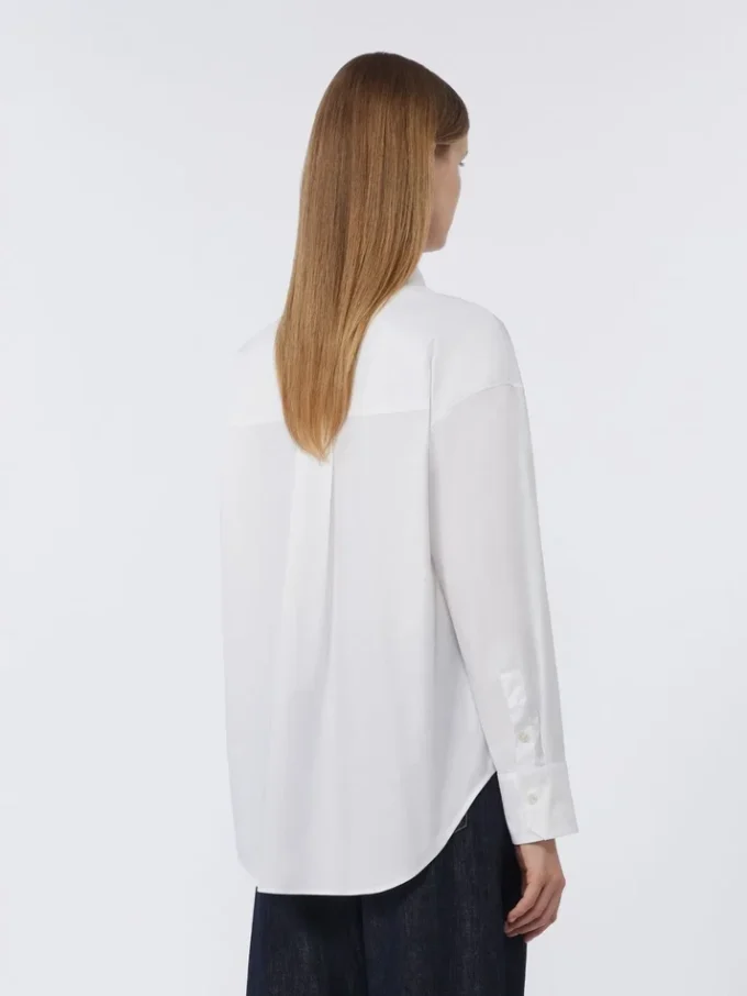 Chemise en coton oxford, blanche