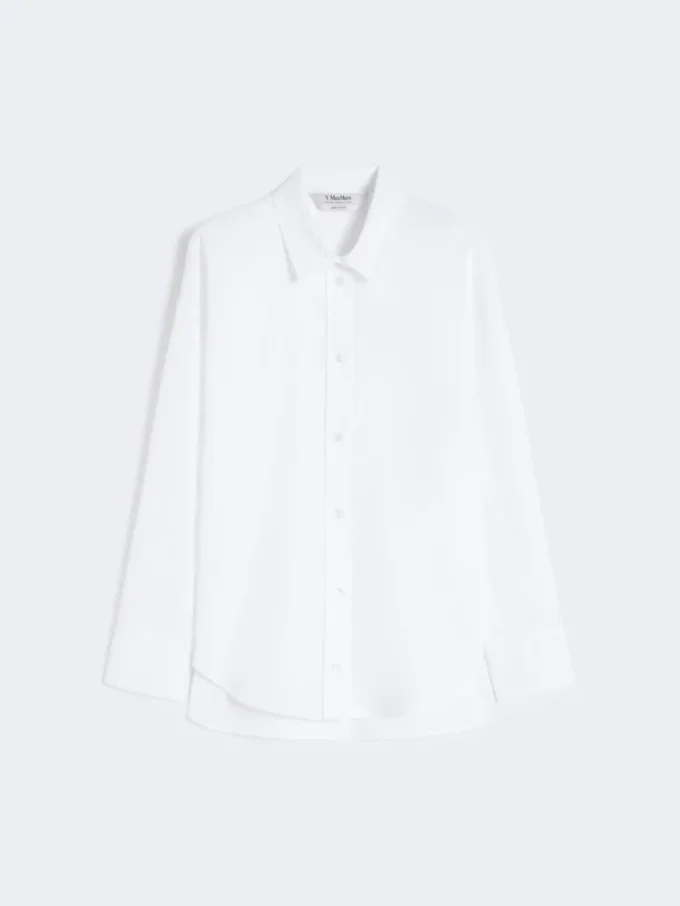 Chemise en coton oxford, blanche