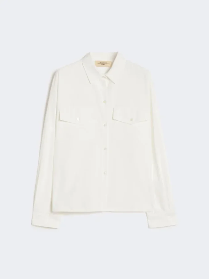 Chemise en coton oxford, blanche Chemise en coton oxford, blanche
