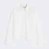 Chemise en coton à poche poitrine, ivoire Chemise en coton à poche poitrine, ivoire