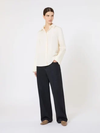 chemise en crpe de chine de soie ivoire 1 1 330x440 - Chemise en cr&ecirc;pe de Chine de soie, ivoire
