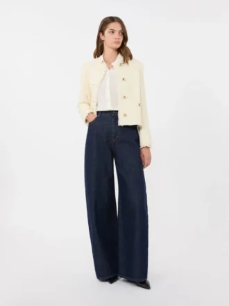 Chemise en crêpe de Chine de soie, ivoire