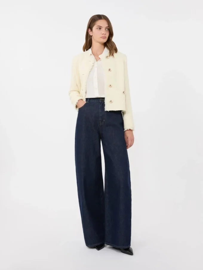 Chemise en crêpe de Chine de soie, ivoire Chemise en crêpe de Chine de soie, ivoire