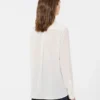 Chemise en crêpe de Chine de soie, ivoire Chemise en crêpe de Chine de soie, ivoire
