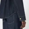 Chemise en denim de coton, bleu outremer Chemise en denim de coton, bleu outremer