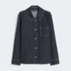Chemise en denim de coton, bleu outremer Chemise en denim de coton, bleu outremer