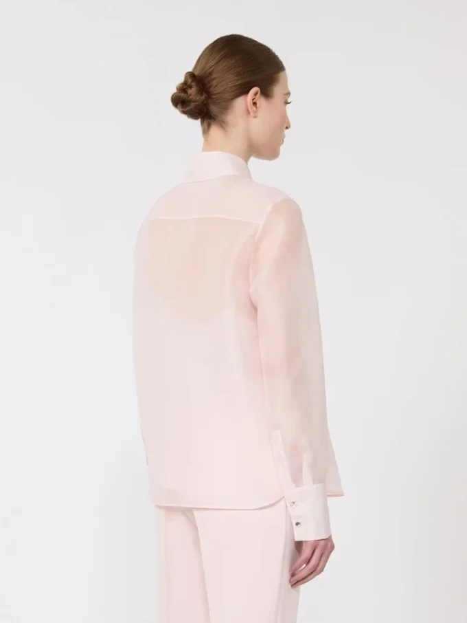 Chemise en organza de soie, rose Chemise en organza de soie, rose