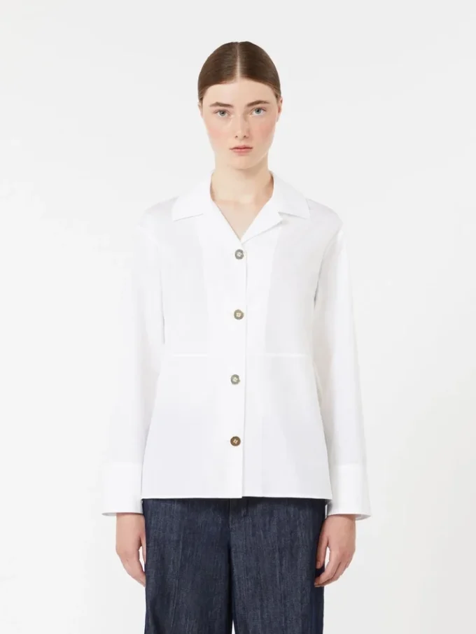 Chemise en popeline, blanche Chemise en popeline, blanche