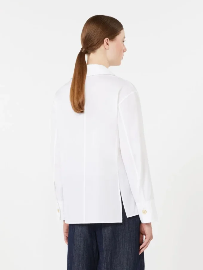 Chemise en popeline, blanche Chemise en popeline, blanche