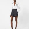 Chemise en popeline brodée, blanc optique Chemise en popeline brodée, blanc optique