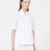 Chemise en popeline de coton, blanc optique Chemise en popeline de coton, blanc optique