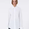 Chemise en popeline de coton, blanc optique