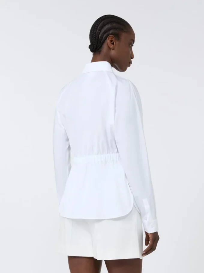 Chemise en popeline de coton, blanc optique Chemise en popeline de coton, blanc optique