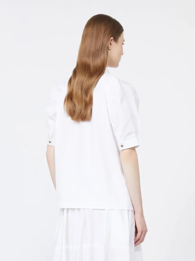 Chemise en popeline de coton, blanc optique Chemise en popeline de coton, blanc optique