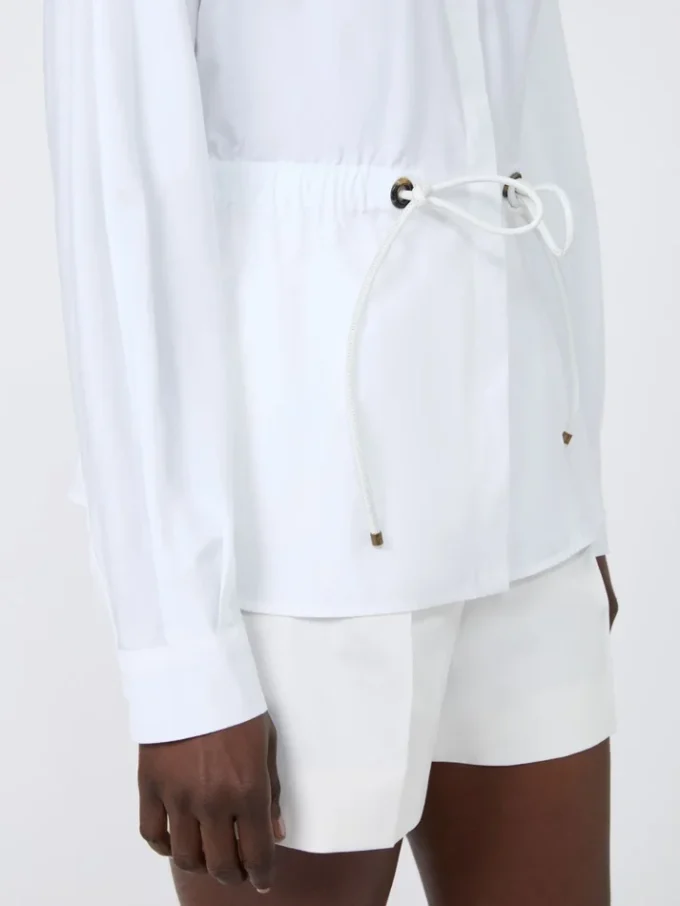 Chemise en popeline de coton, blanc optique Chemise en popeline de coton, blanc optique