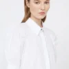 Chemise en popeline de coton, blanc optique Chemise en popeline de coton, blanc optique