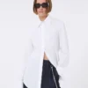 Chemise en popeline de coton, blanc optique
