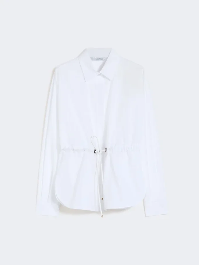 Chemise en popeline de coton, blanc optique Chemise en popeline de coton, blanc optique