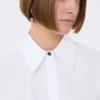 Chemise en popeline de coton, blanc optique