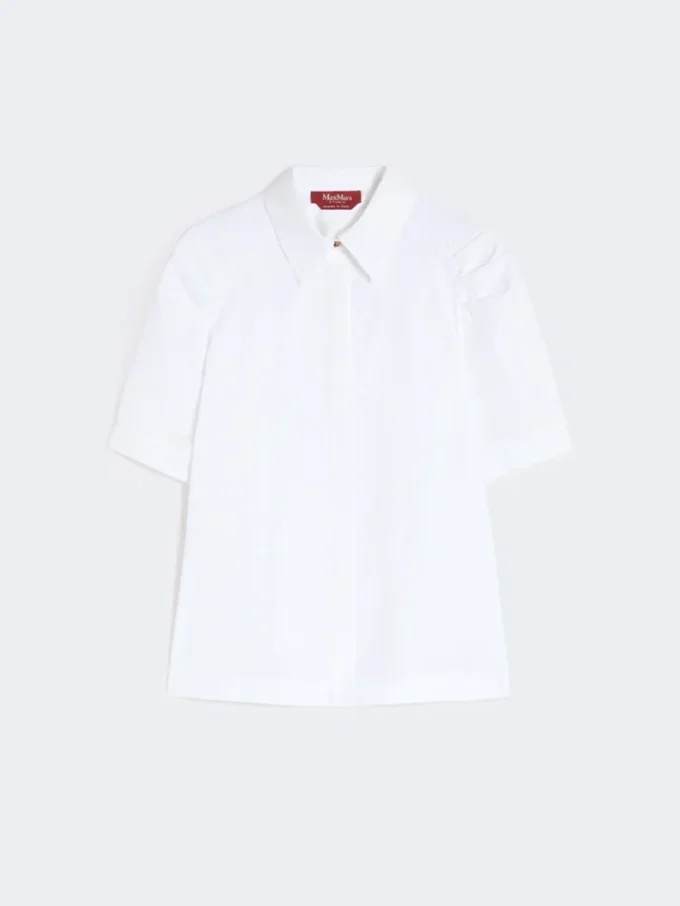 Chemise en popeline de coton, blanc optique Chemise en popeline de coton, blanc optique