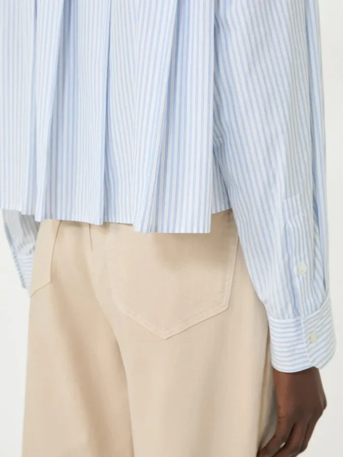 Chemise en popeline de coton, bleu clair Chemise en popeline de coton, bleu clair