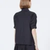 Chemise en popeline de coton, noire Chemise en popeline de coton, noire