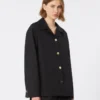 Chemise en popeline, noire Chemise en popeline, noire