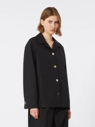 Chemise en popeline, noire