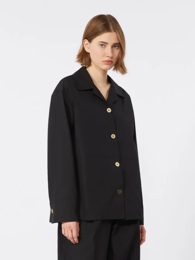 Chemise en popeline, noire Chemise en popeline, noire
