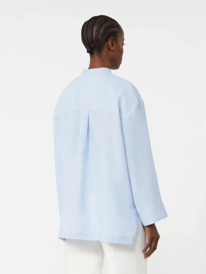 Chemise en pur lin, bleu clair Chemise en pur lin, bleu clair