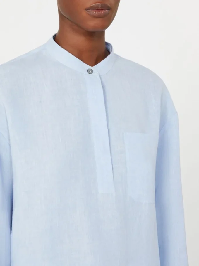 Chemise en pur lin, bleu clair Chemise en pur lin, bleu clair