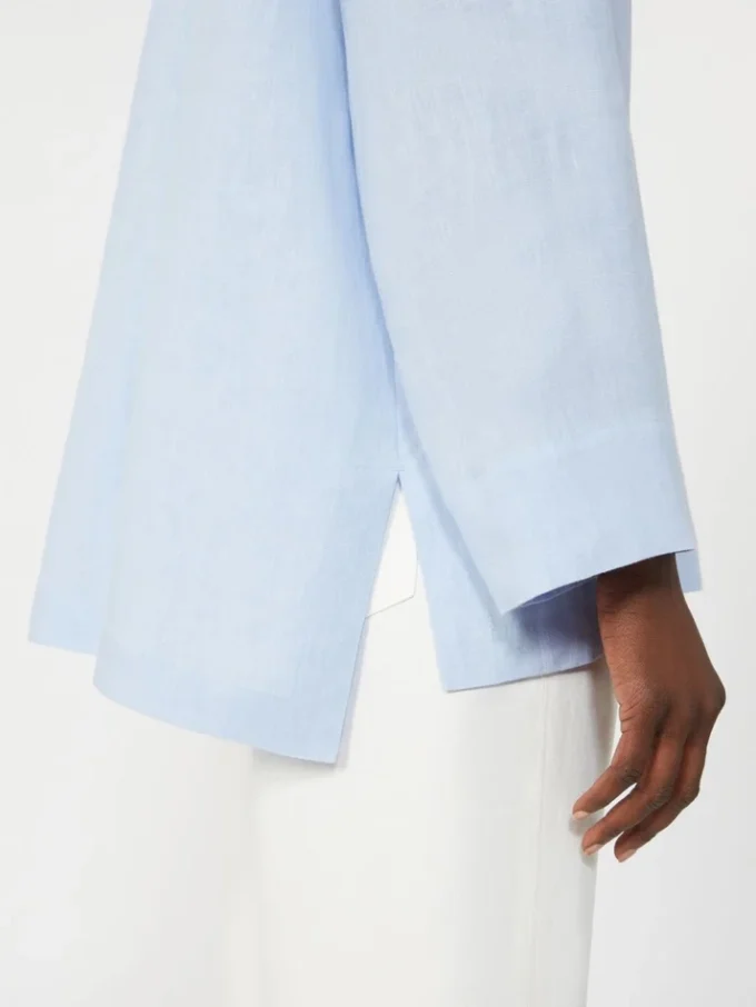 Chemise en pur lin, bleu clair Chemise en pur lin, bleu clair