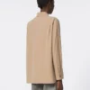 Chemise en toile de soie, marron noisette Chemise en toile de soie, marron noisette