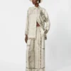Chemise en twill de soie imprimé, ivoire Chemise en twill de soie imprimé, ivoire
