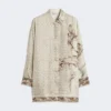 Chemise en twill de soie imprimé, ivoire Chemise en twill de soie imprimé, ivoire