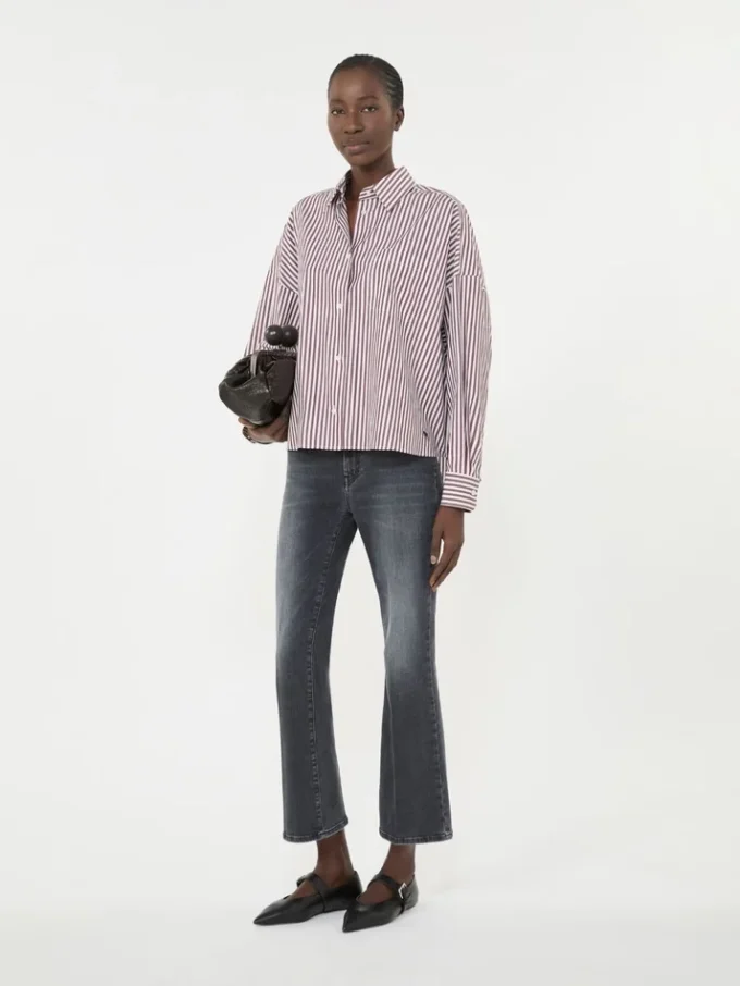 Chemise oversize en coton, bordeaux Chemise oversize en coton, bordeaux