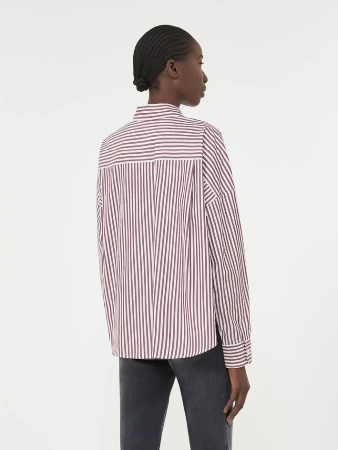 Chemise oversize en coton, bordeaux Chemise oversize en coton, bordeaux