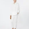 Chemise oversize en popeline de coton, blanche Chemise oversize en popeline de coton, blanche