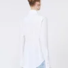 Chemise slim en popeline, blanc optique Chemise slim en popeline, blanc optique