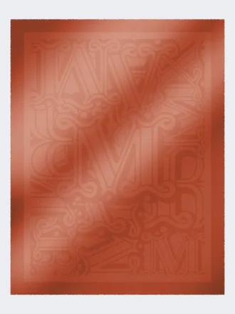 Châle en jacquard de coton, modal et cachemire, couleur corail