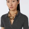 Collier audacieux en métal, bronze Collier audacieux en métal, bronze