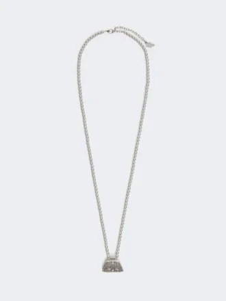 Collier avec pendentif en forme de sac Pasticcino, noir