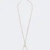 Collier avec pendentif monogramme, doré Collier avec pendentif monogramme, doré