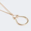 Collier avec pendentif monogramme, doré Collier avec pendentif monogramme, doré