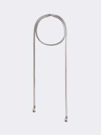 Collier en métal avec détails sphériques, palladium