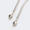 Collier en métal avec détails sphériques, palladium